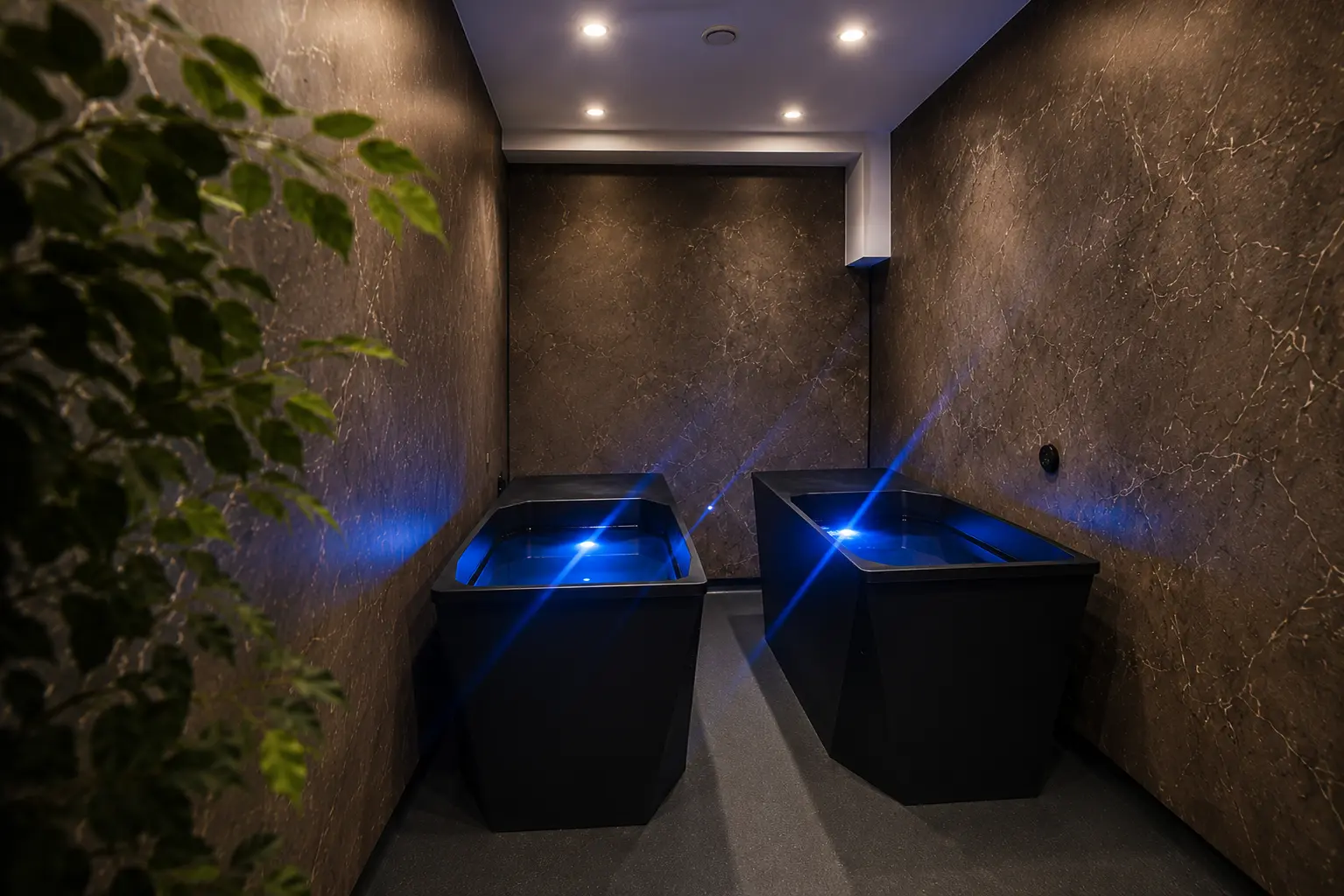 The sauna at The Tide House, Advantage Padel Mudeford